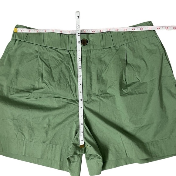 A New Day Olive Green Elastic Waist Shorts - Size Large - Picture 5 of 9